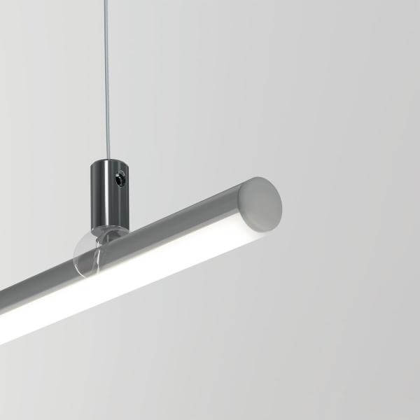 LED Rundprofil silber